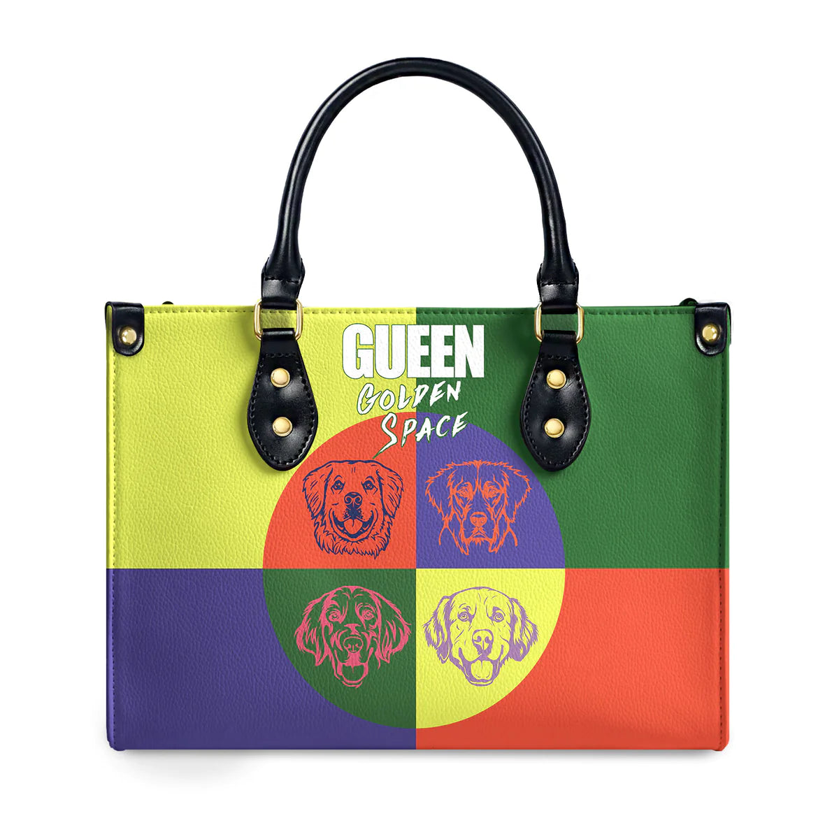 Gueen Golden Space Leather Bag