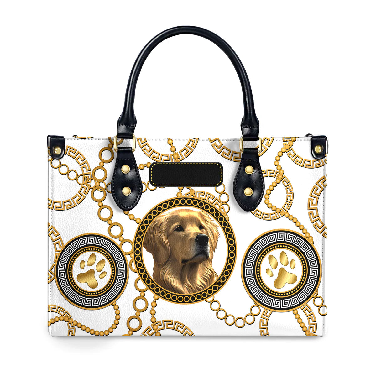 Goldsace Golden Chain Baroque Leather Bag