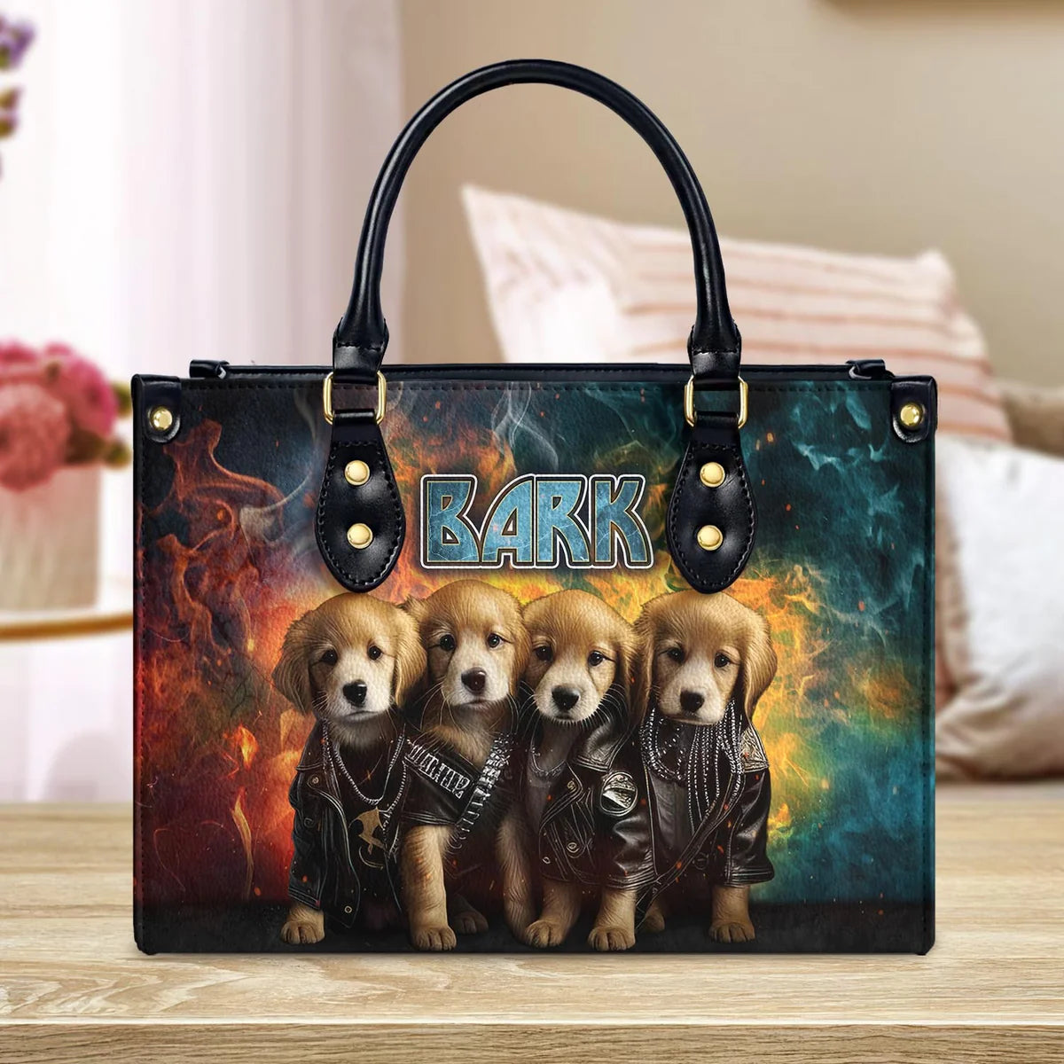 Bark Band Leather Bag