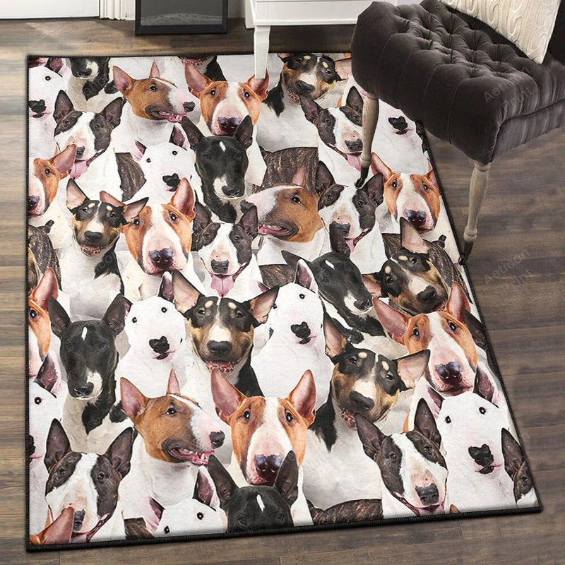 Bull Terrier Area Rug