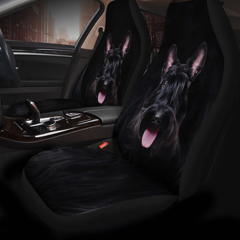 Scottish Terrier Face Car Seat Covers 120