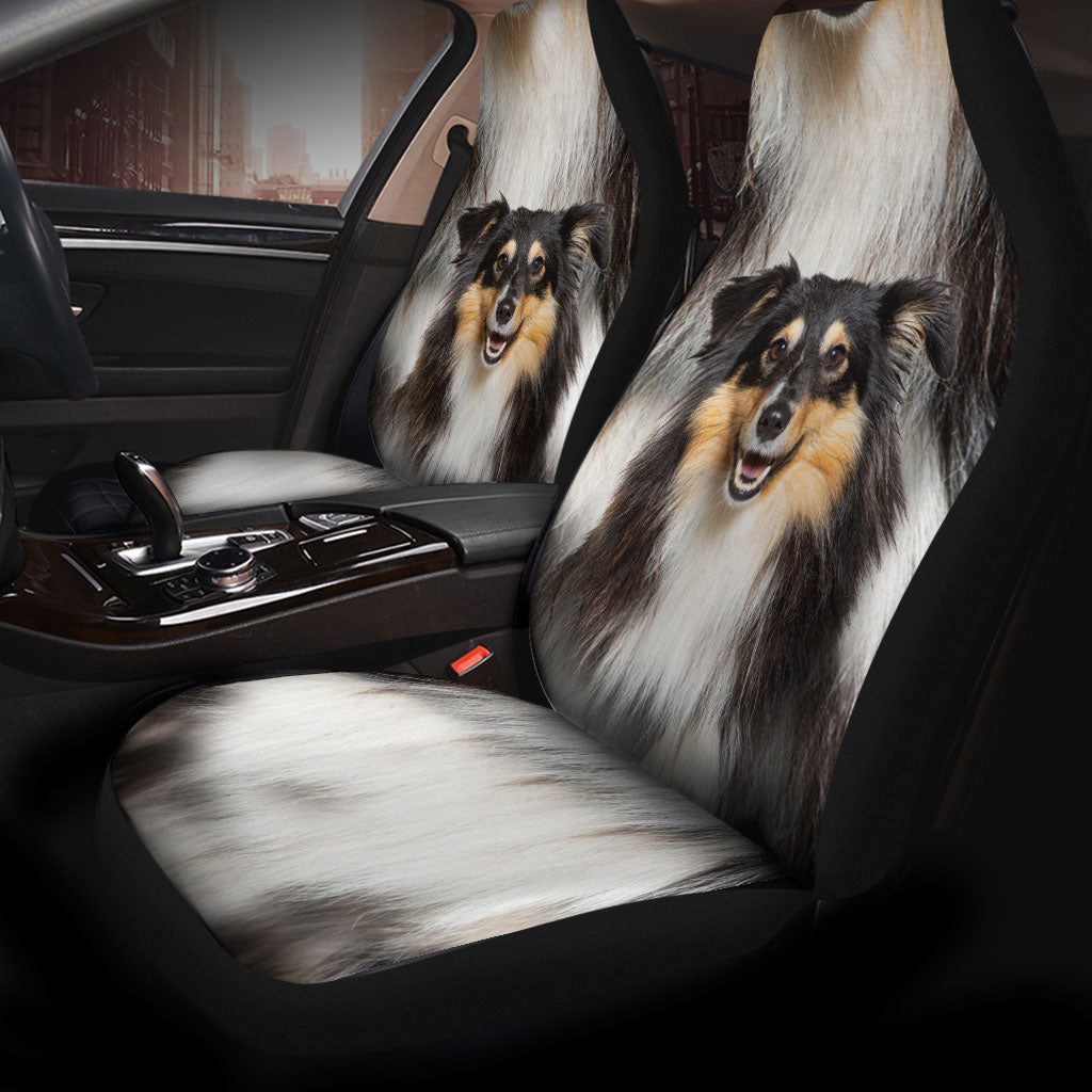 Shetland Sheepdog Face Car Seat Covers 120