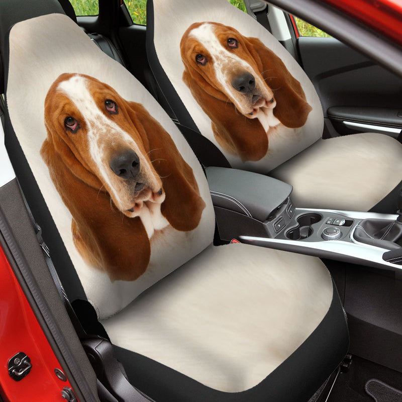 Basset Hound Face Car Seat Covers 120
