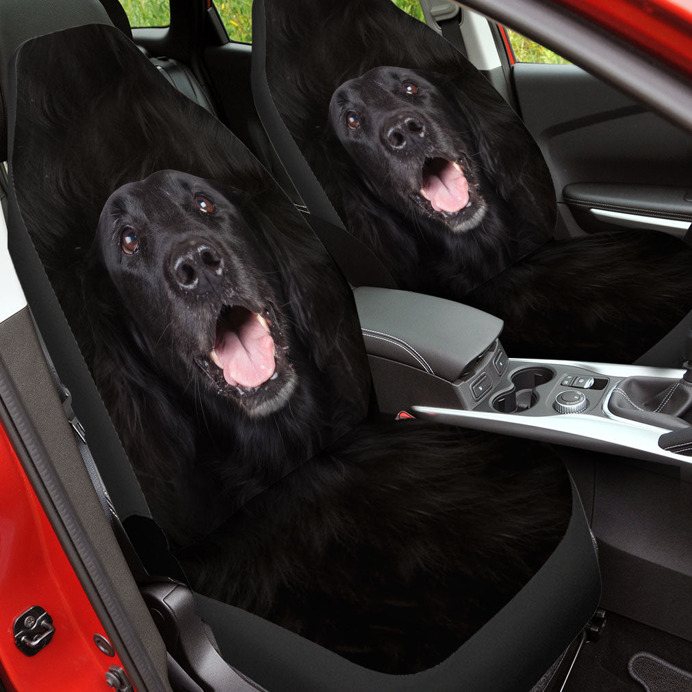 Flat Coated Retriever Face Car Seat Covers 120