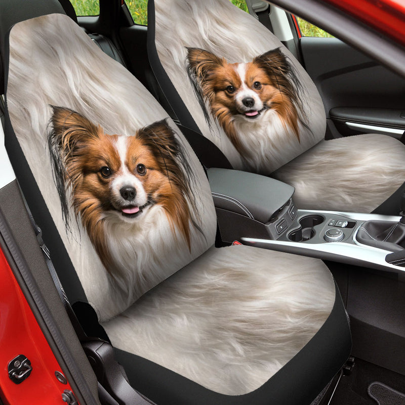 Papillon Dog Face Car Seat Covers 120