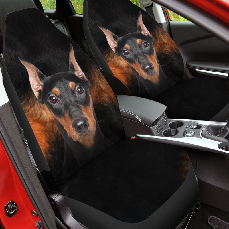 Pinscher Face Car Seat Covers 120