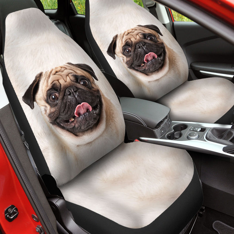 Pug Face Car Seat Covers 120