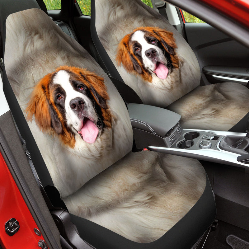 Saint Bernard Face Car Seat Covers 120