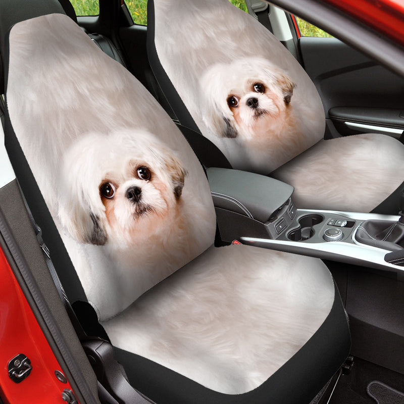 Shih Poo Face Car Seat Covers 120