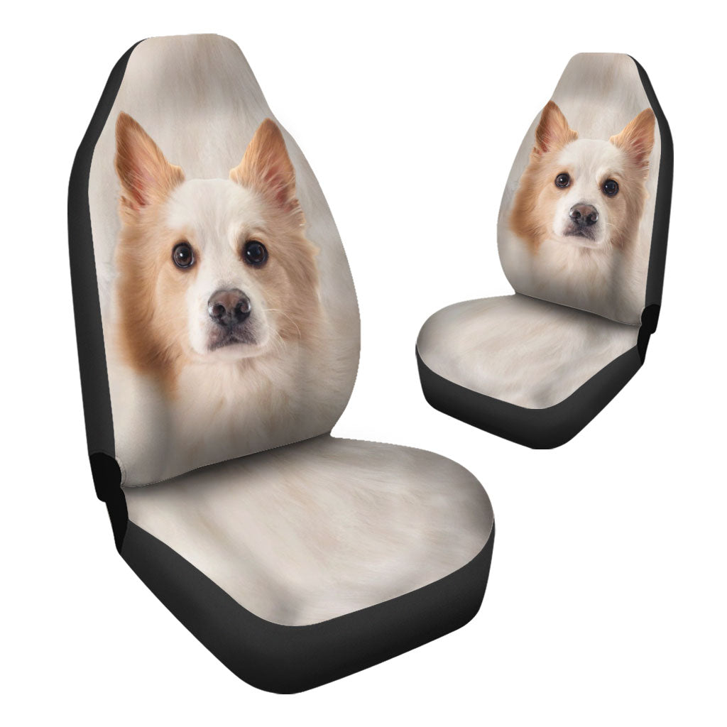Icelandic Sheepdog Face Car Seat Covers 120