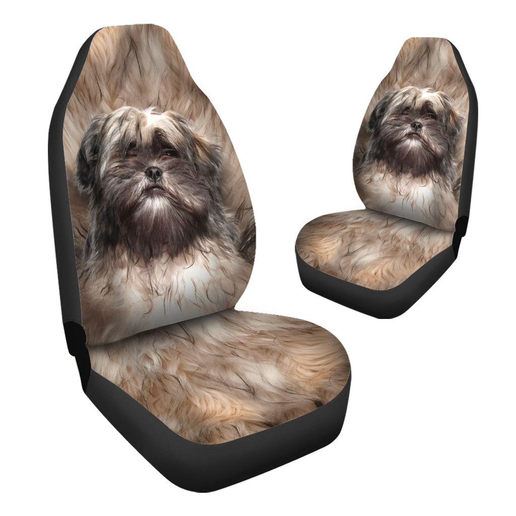 Lhasa Apso Face Car Seat Covers 120