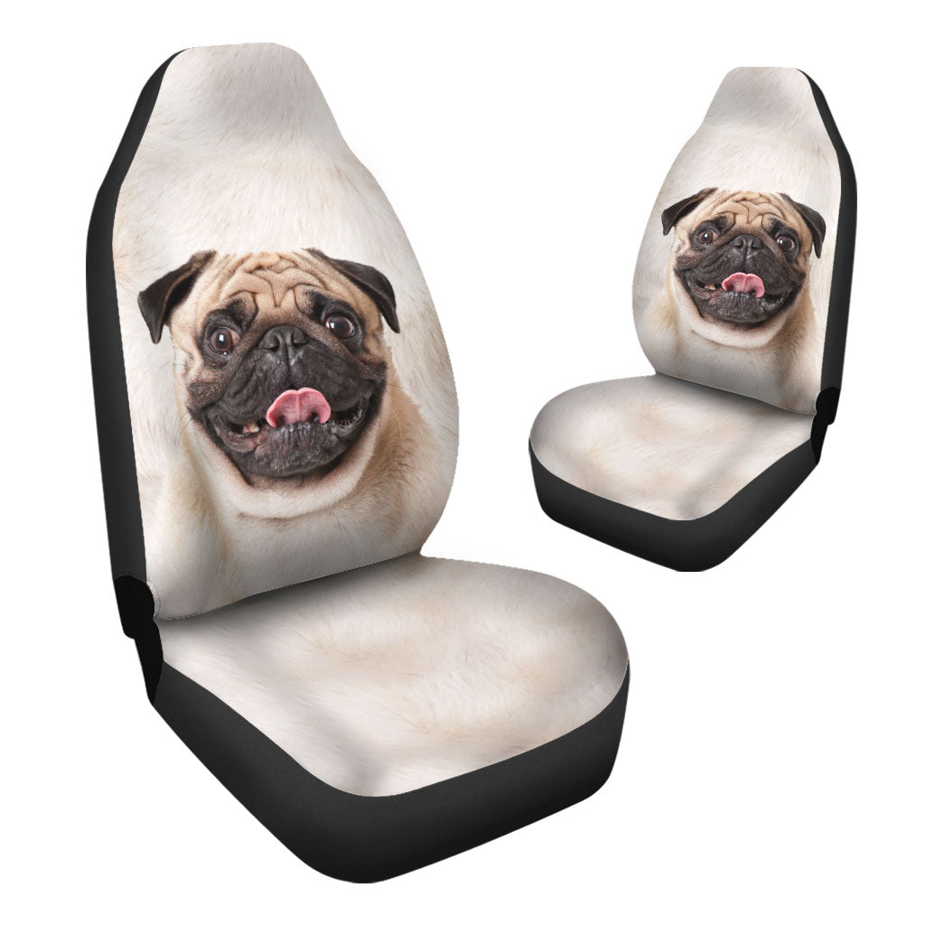 Pug Face Car Seat Covers 120