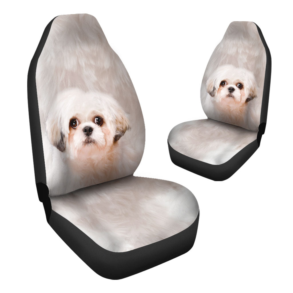 Shih Poo Face Car Seat Covers 120