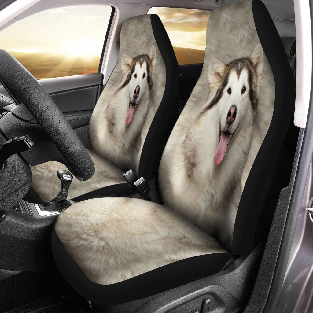 Alaskan Malamute Funny Face Car Seat Covers 120