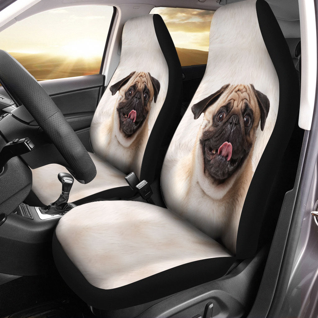 Pug Face Car Seat Covers 120