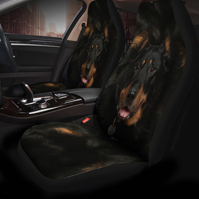 Beauceron Cropped Ears Face Car Seat Covers 120