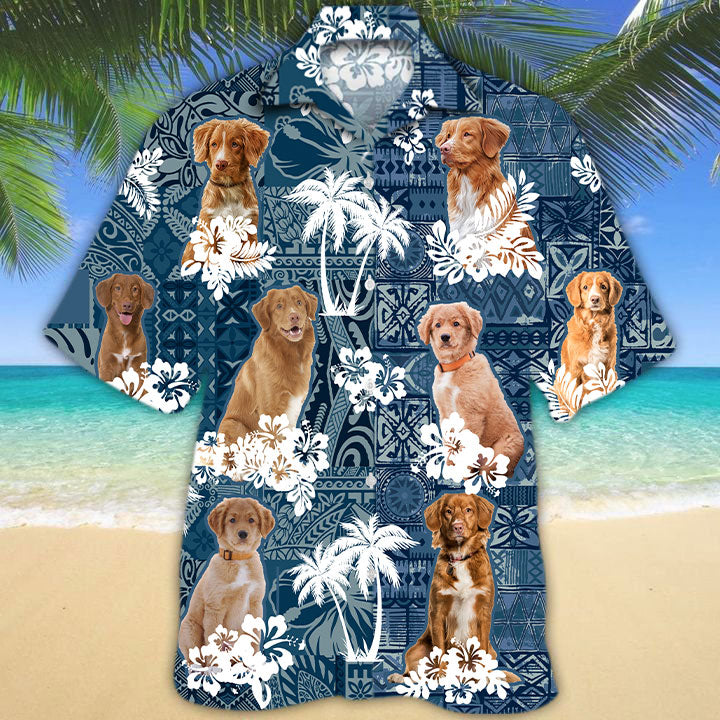 Nova Scotia Duck Rolling Retriever Hawaiian Shirt TD01