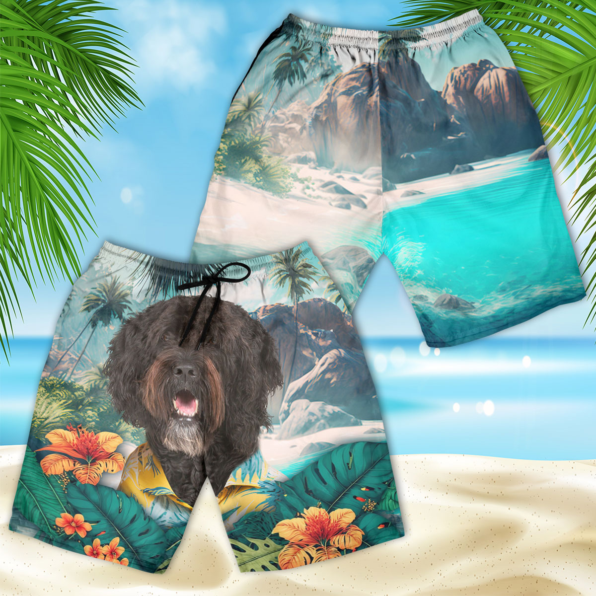 Barbet - 3D Men's Beach Short