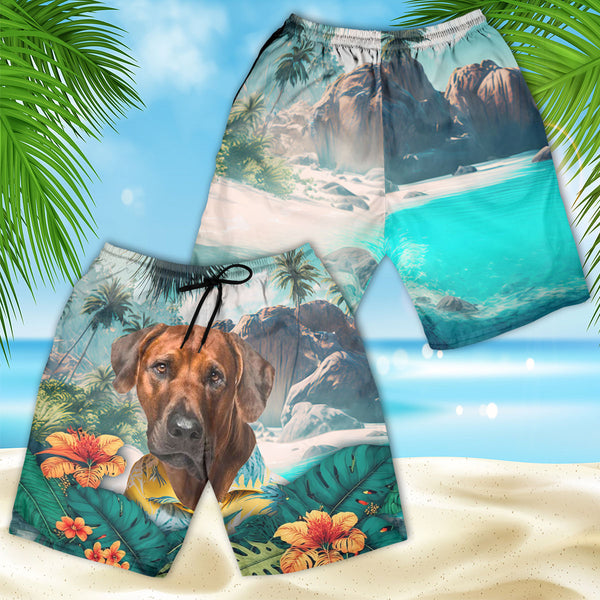 Rhodesian Ridgeback - 3D Men's Beach Short - Cordecar Store