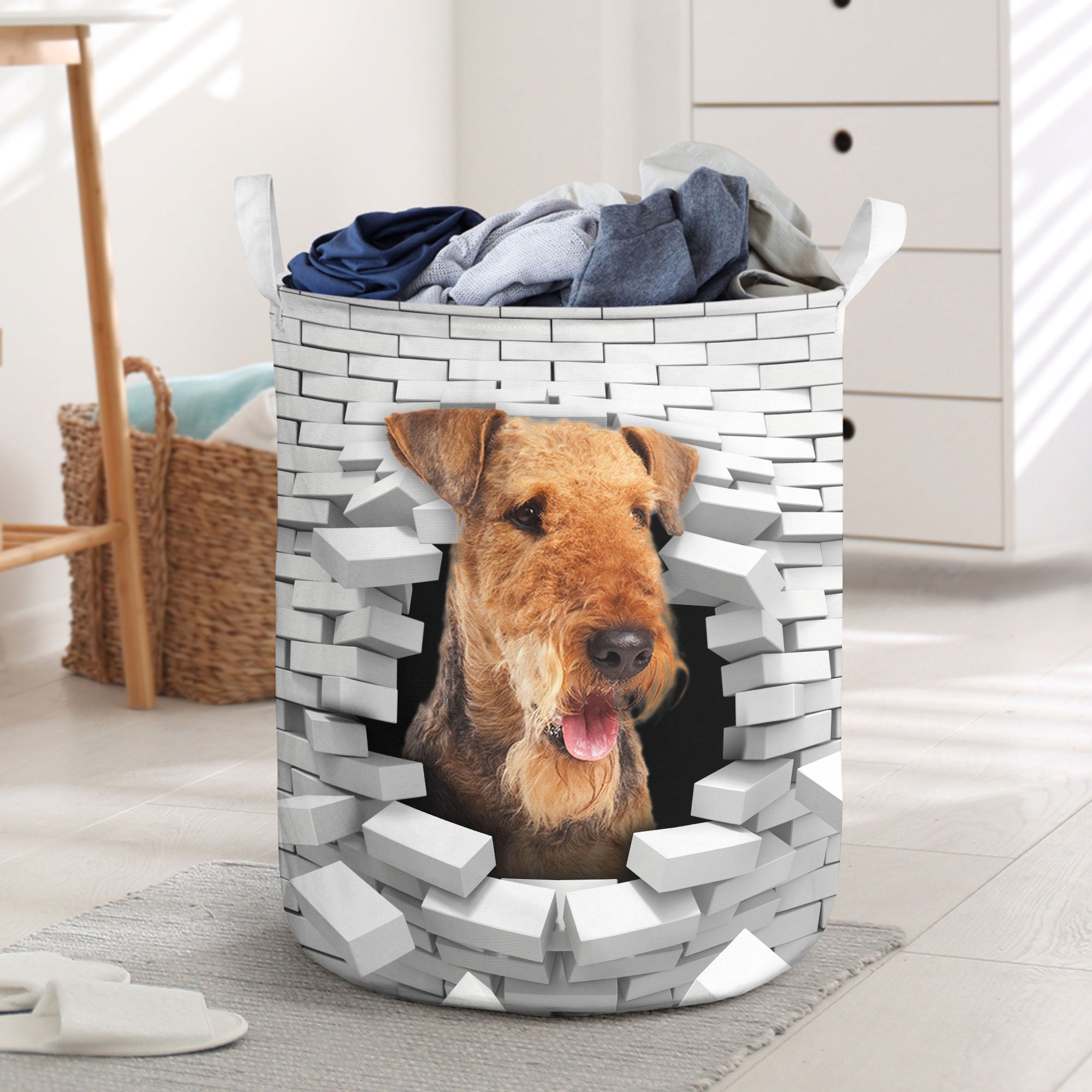 Bedlington Terrier Laundry Basket Bedlington Terrier Laundry Basket