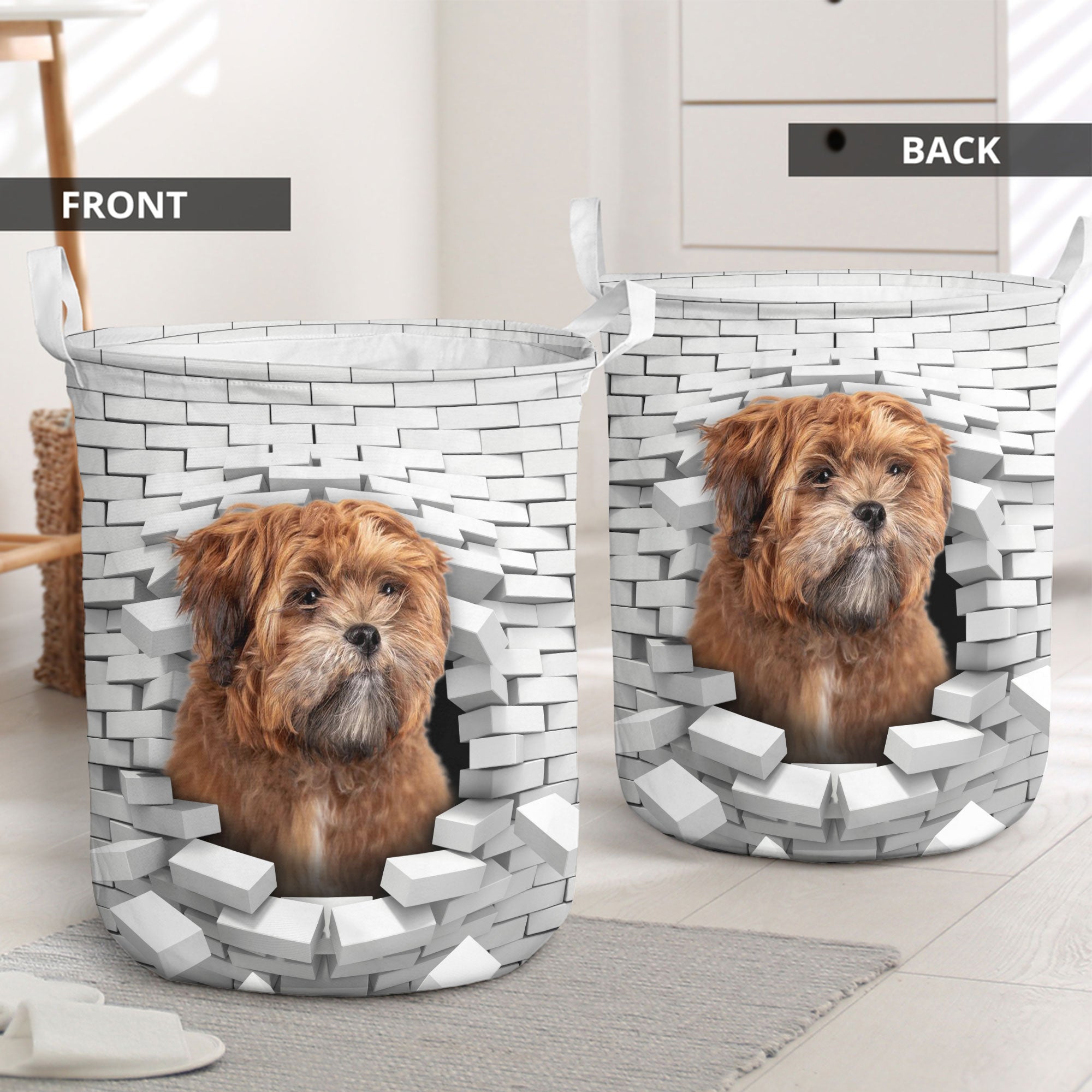 Zuchon - In The Hole Of Wall Pattern Laundry Basket