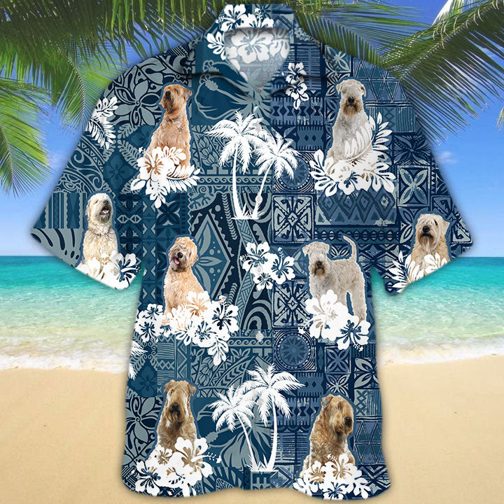 Soft Coated Wheaten Terrier Hawaiian Shirt TD01