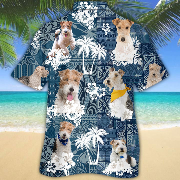 Wire Fox Terrier Hawaiian Shirt TD01