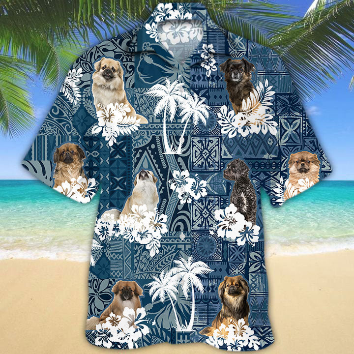 Tibetan Spaniel Hawaiian Shirt TD01