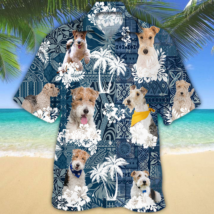 Wire Fox Terrier Hawaiian Shirt TD01