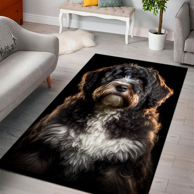 Barbet 2 3D Portrait Area Rug