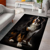 Bernese Mountain 3 3D Portrait Area Rug