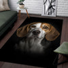 Beagle 3D Portrait Area Rug