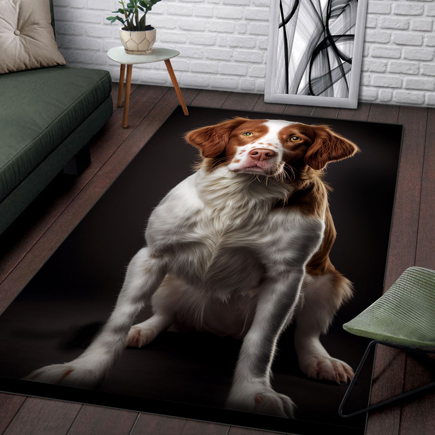 Brittany 2 3D Portrait Area Rug