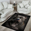 American Bully 3D Portrait Area Rug