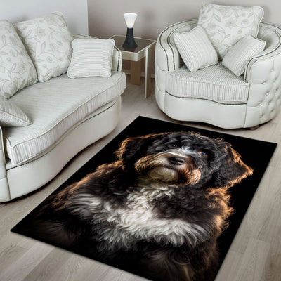 Barbet 2 3D Portrait Area Rug