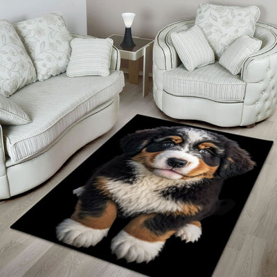 Bernedoodle 3D Portrait Area Rug