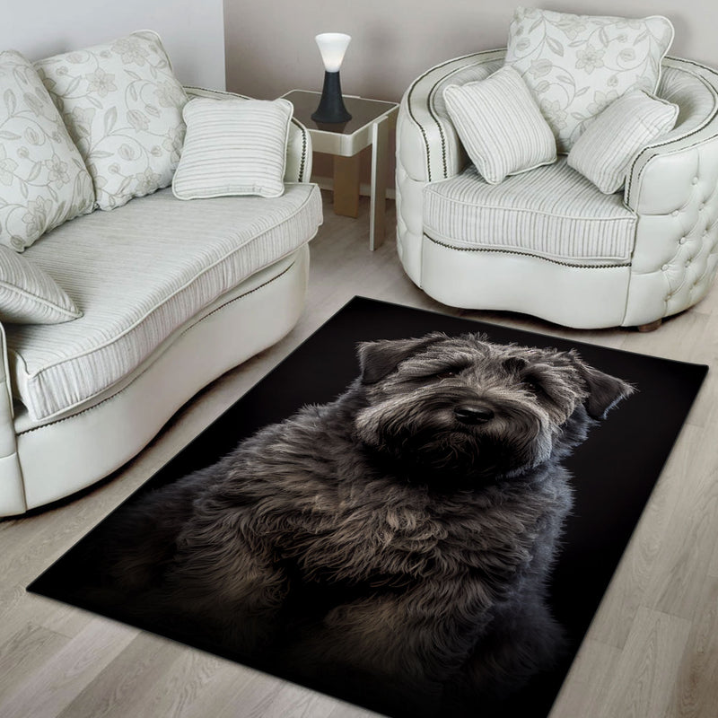 Bouvier des Flandres 3D Portrait Area Rug