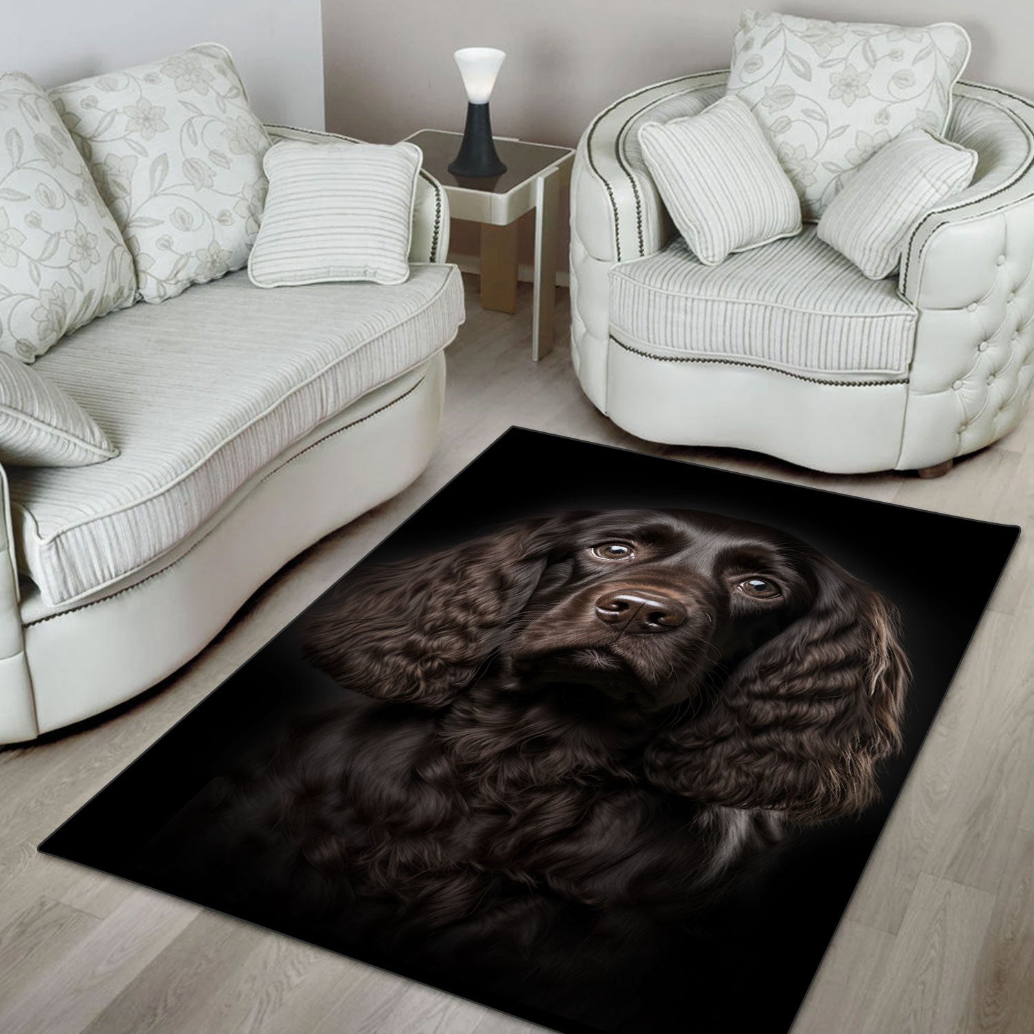 Boykin Spaniel 3D Portrait Area Rug