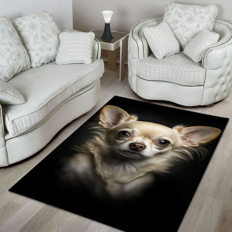 Chihuahua 2 3D Portrait Area Rug