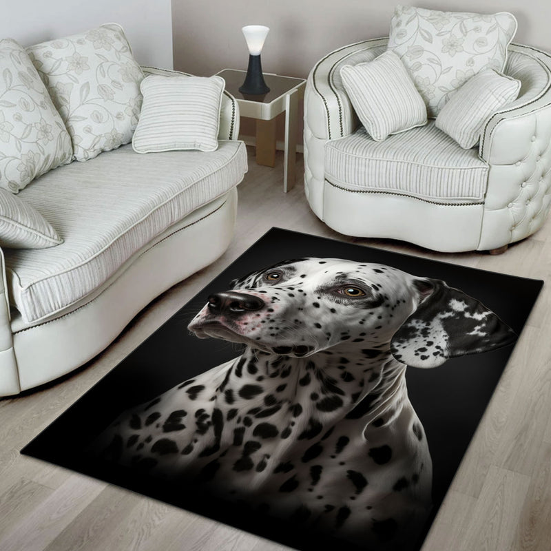 Dalmatian 3D Portrait Area Rug