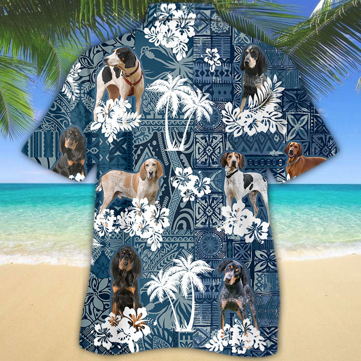 Coonhound Hawaiian Shirt TD01