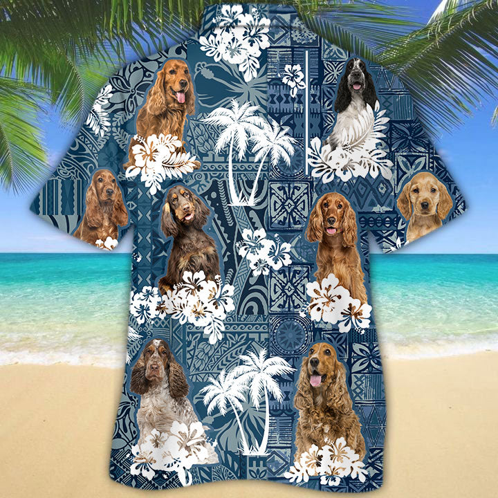 English Cocker Spaniel Hawaiian Shirt TD01