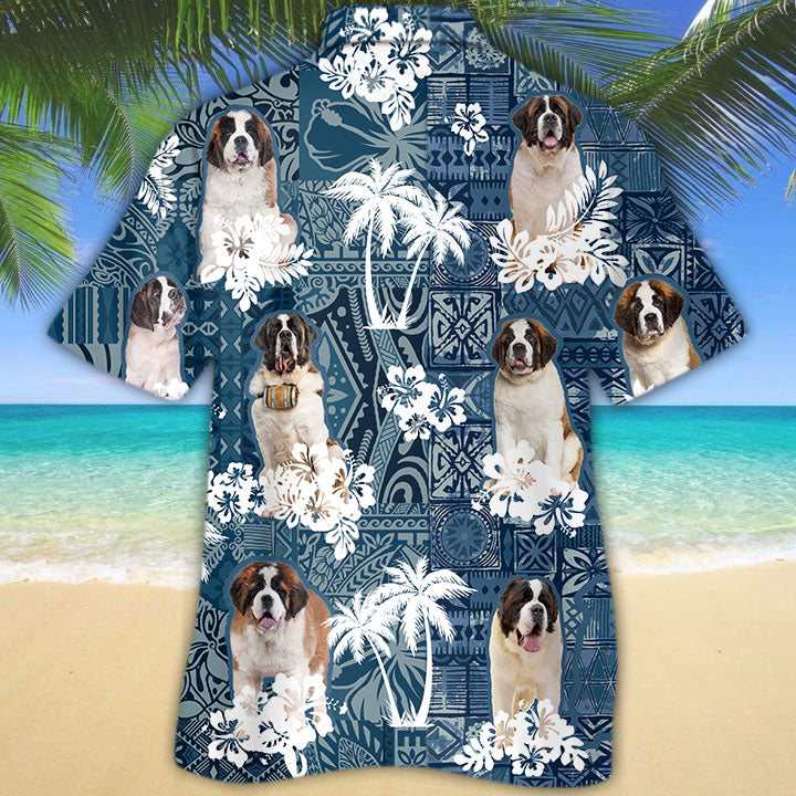 St Bernard Hawaiian Shirt TD01
