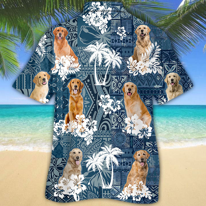 Golden Retriever Hawaiian Shirt TD01