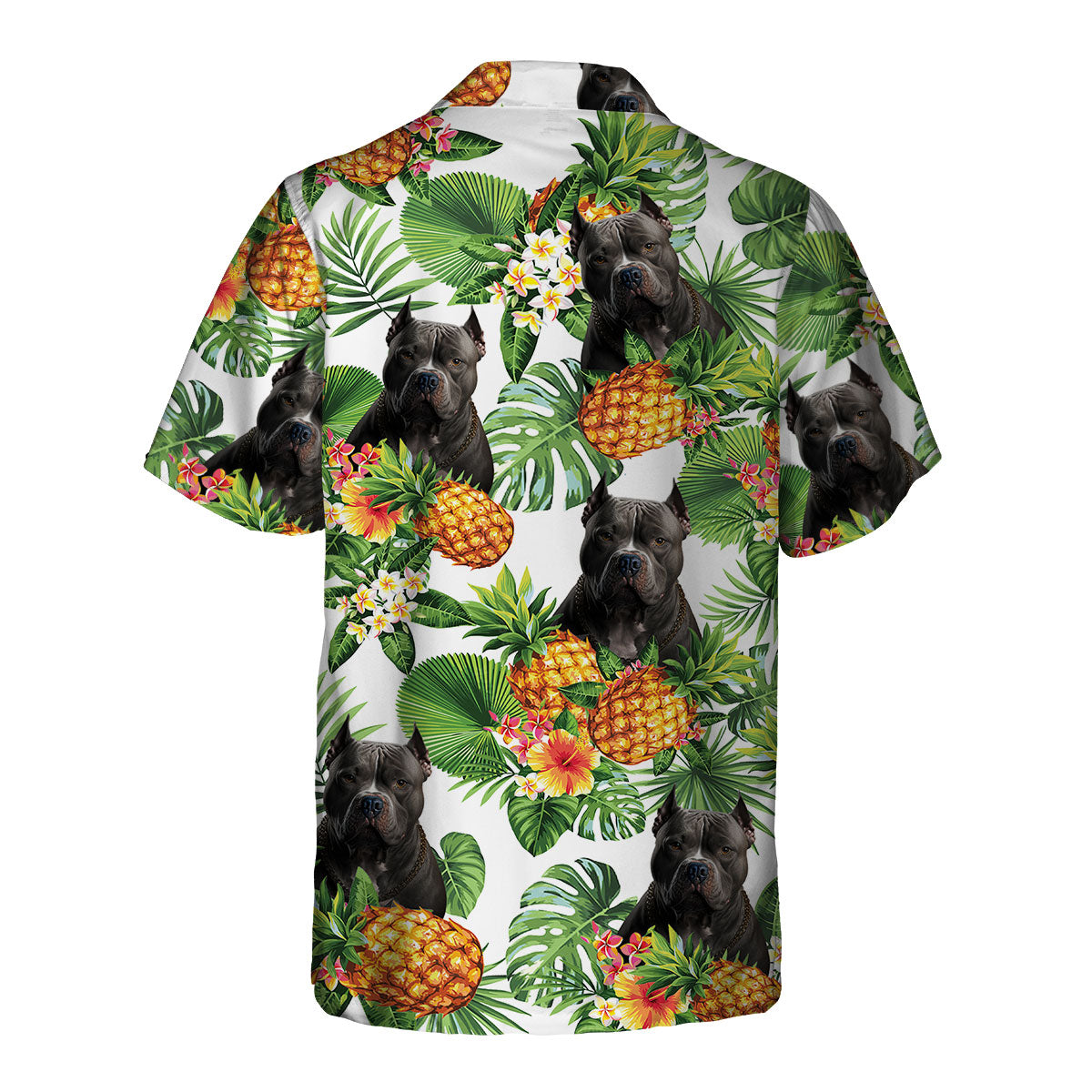American Bully AI - Tropical Pattern Hawaiian Shirt