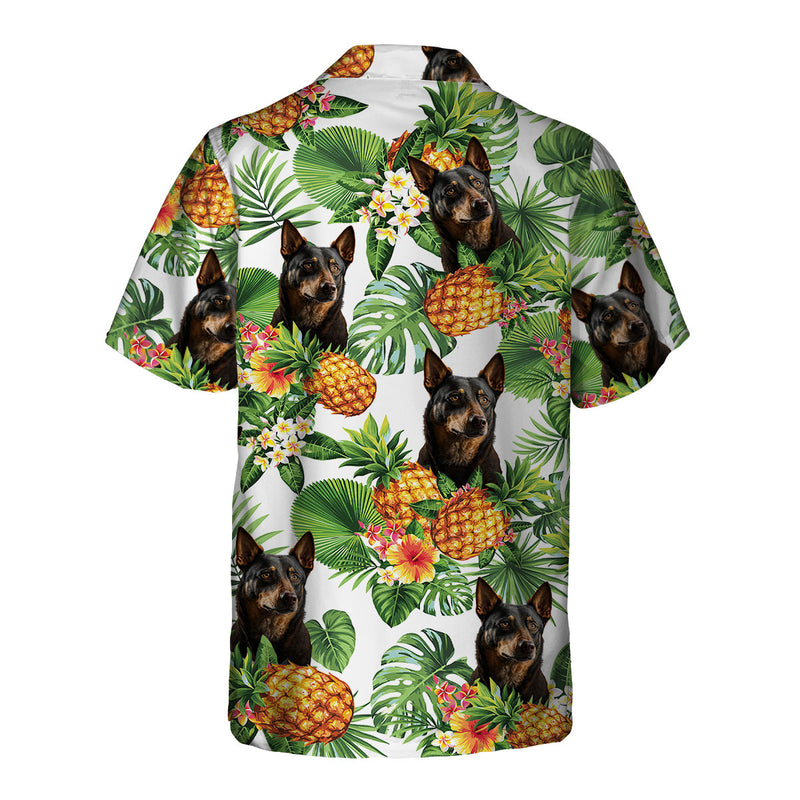 Australian Kelpie 1 AI - Tropical Pattern Hawaiian Shirt