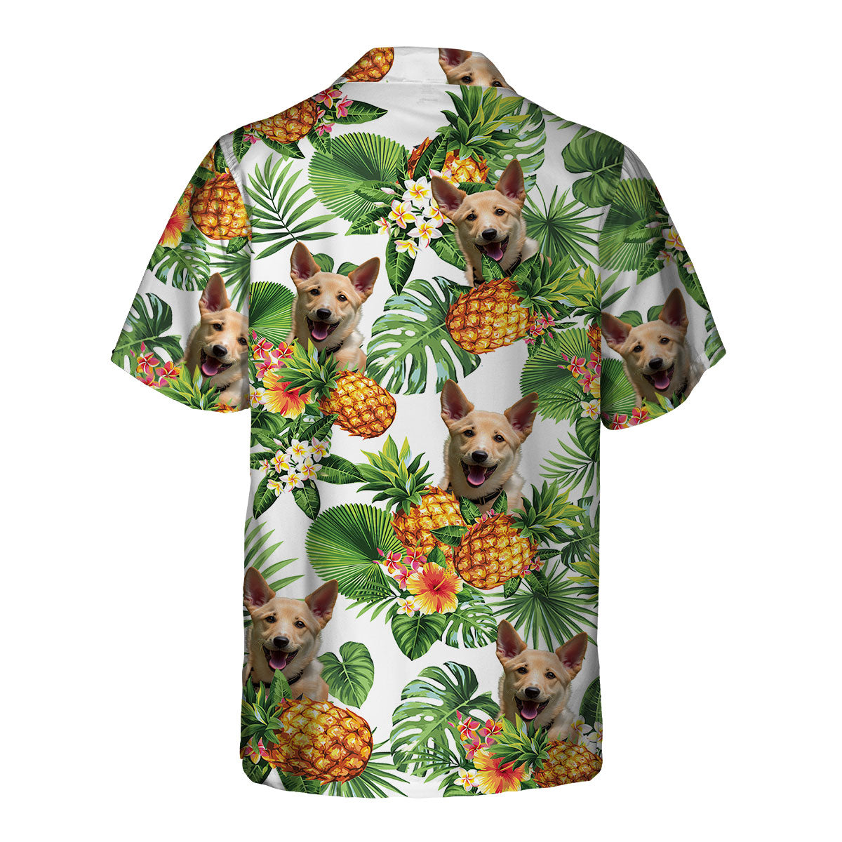 Carolina Dog AI - Tropical Pattern Hawaiian Shirt
