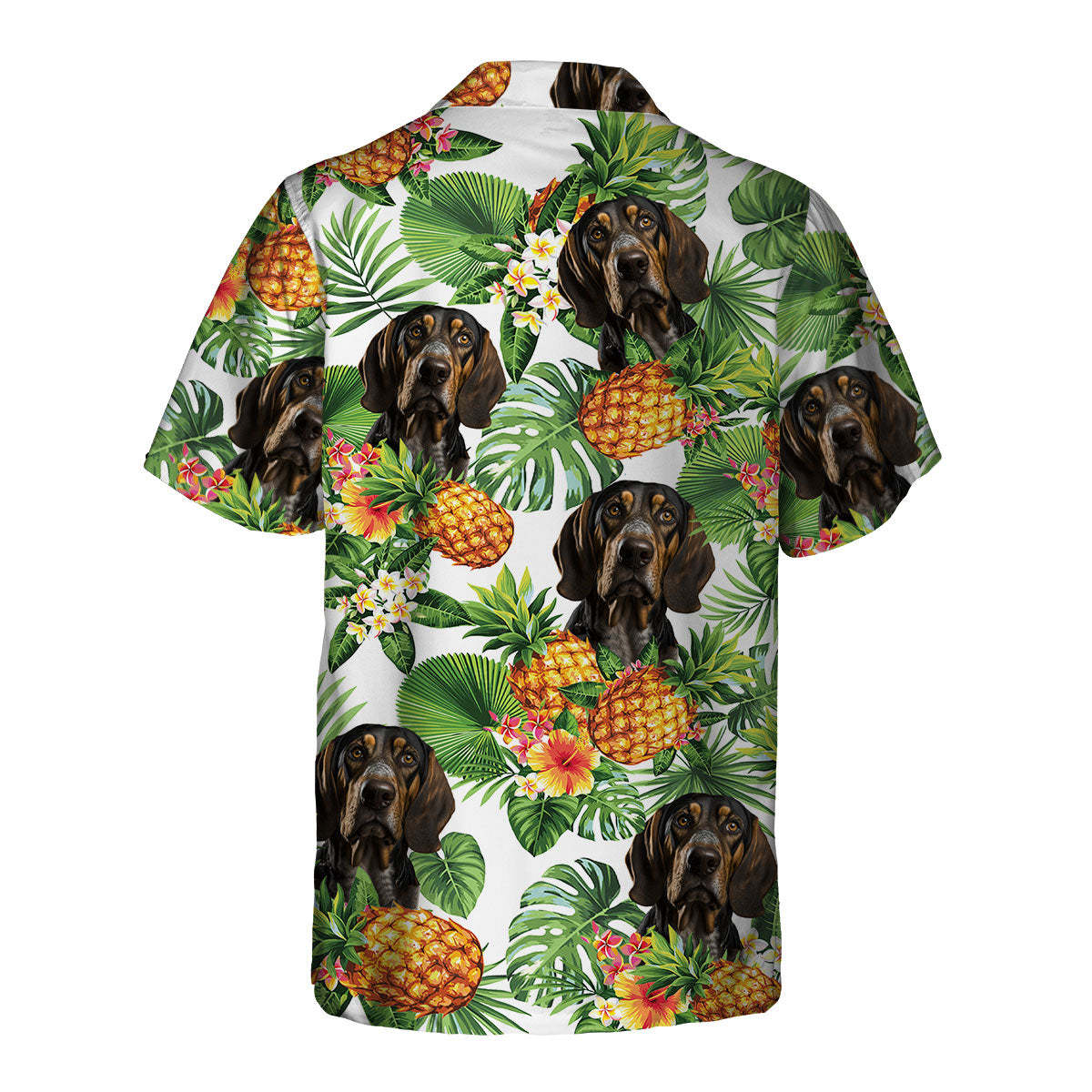 Coonhound AI - Tropical Pattern Hawaiian Shirt