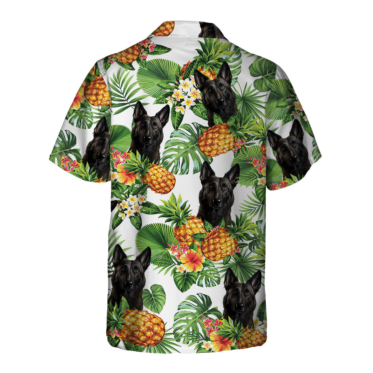 Dutch Shepherd AI - Tropical Pattern Hawaiian Shirt