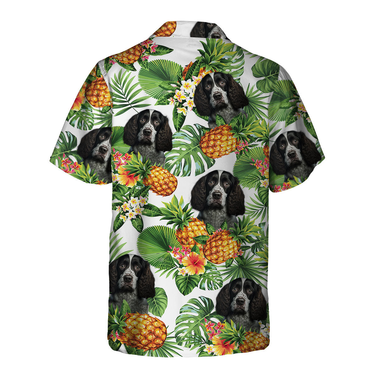 English Springer Spaniel AI - Tropical Pattern Hawaiian Shirt